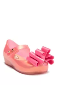 Mini Melissa Ultragirl Sweet III Mary Jane Flat Toddler/Baby Size 5 Pink Pearl - Picture 1 of 12