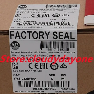 New Sealed Allen Bradley 1766-L32BWAA SER C MicroLogix 1400 32 Point Controller - Picture 1 of 2