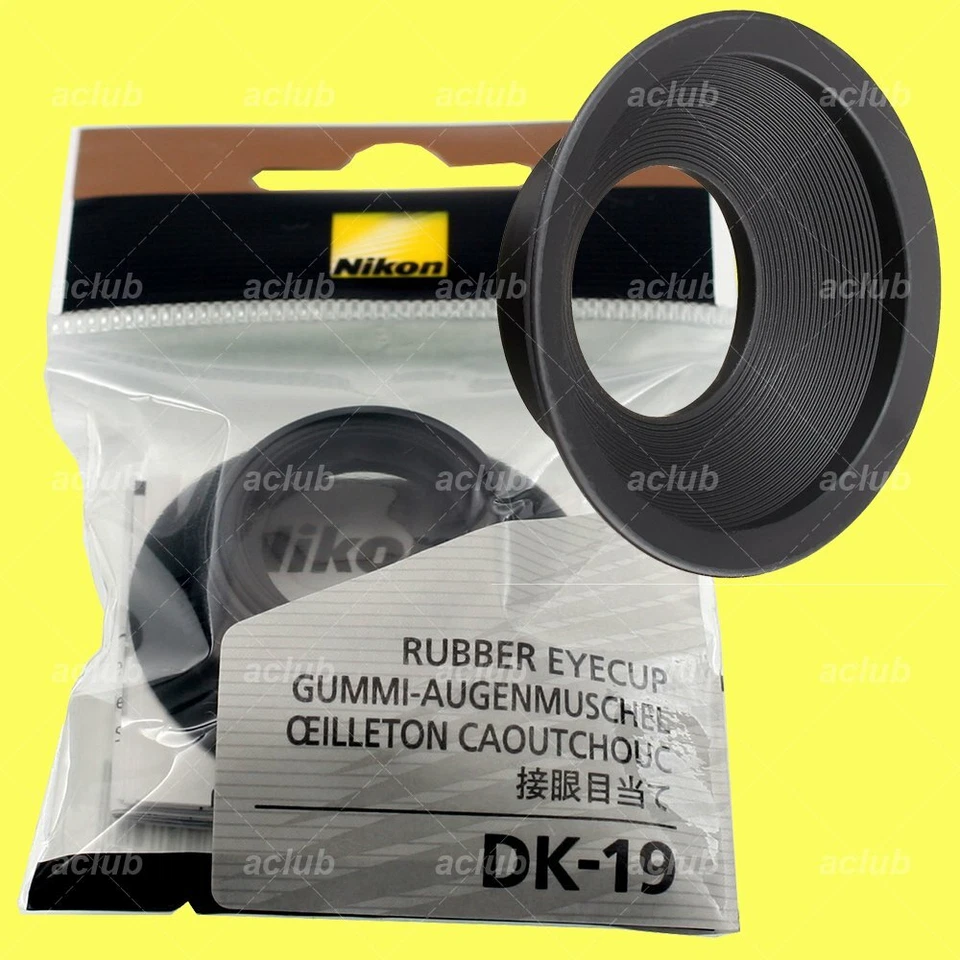 Genuine Nikon DK-19 Rubber Eyecup for Df D850 D810 D800 D700 D500 D6 D5 D4 D3 F6 - Image 1 of 1