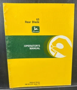 John Deere 65 Rear Blade Operators Manual OM-W21379 F0 Original - Picture 1 of 1