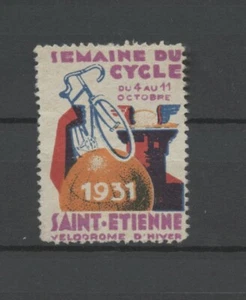 No: 62138 - FRANCE (1931) - "CYCLING" - AN OLD LABEL - NO GUM!! - Picture 1 of 1