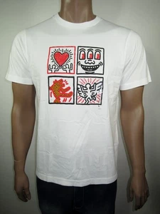 Keith Haring x Jean-Michael T-Shirt Uniqlo UT Crossing Lines NWT L - Picture 1 of 3