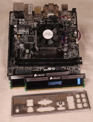 ASRock AM1H-ITX Thin-ITX Motherboard , AMD 5350 APU,8GB RAM - Image 1 of 4