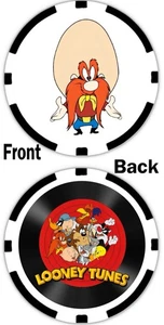 YOSEMITE SAM - LOONEY TUNES - DIBUJOS ANIMADOS DE LA EDAD DE ORO - CHIP CONMEMORATIVO DE PÓKER - Imagen 1 de 2