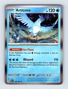 Cartas Pokémon Articuno SV: Escarlata y Violeta 151 Holo Raro 144/165 Casi Nuevo/LP - Imagen 1 de 2