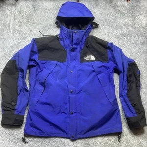Vintage The North Face Mountain Guide Jacket Mens L Blue Black Gore-Tex Snow Ski - Picture 1 of 21
