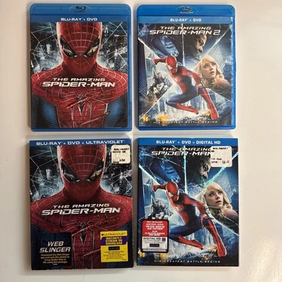 The Amazing Spider-Man 1 & 2 ('12, '14), Blu-ray/DVD/NO Digitals w/Slips - Image 1 of 4