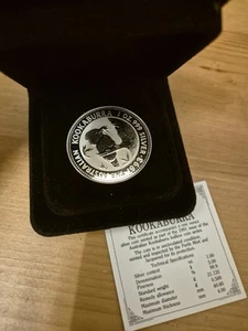 1993 Australia Kookaburra 1oz Silver Coin in Wallet - Original Packaging - PM - Picture 1 of 4