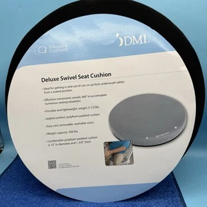 HealthSmart Foam Deluxe Sedile Girevole 15" x 1 3/8" Velluto Nero (513-1994-0200) - Foto 1 di 2