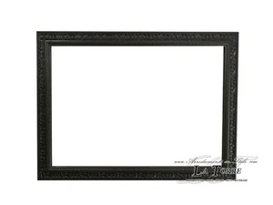 Klassischer Bilderrahmen Barock Stil Gemälde nach Maß Schwarz Holz D621 - Bild 1 von 3