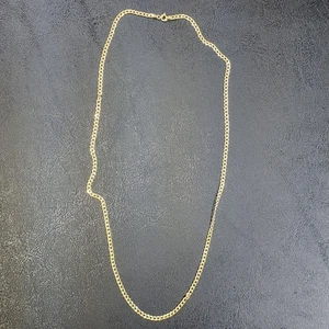 18k Cuban Solid Italy Gold Chain 24" 4.68 Gr - Picture 1 of 6