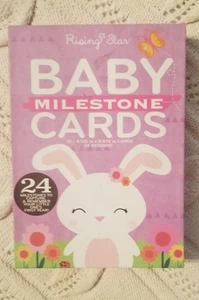 Rising Star Milestone Photo Prop Two Sided Cards Gift Set, Babys, Age 0-12M - Picture 1 of 4