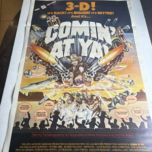 Original 1981 Movie Poster “COMMIN' AT YA!” TONY ANTHONY VICTORIA ABRIL 27X41 - Picture 1 of 15