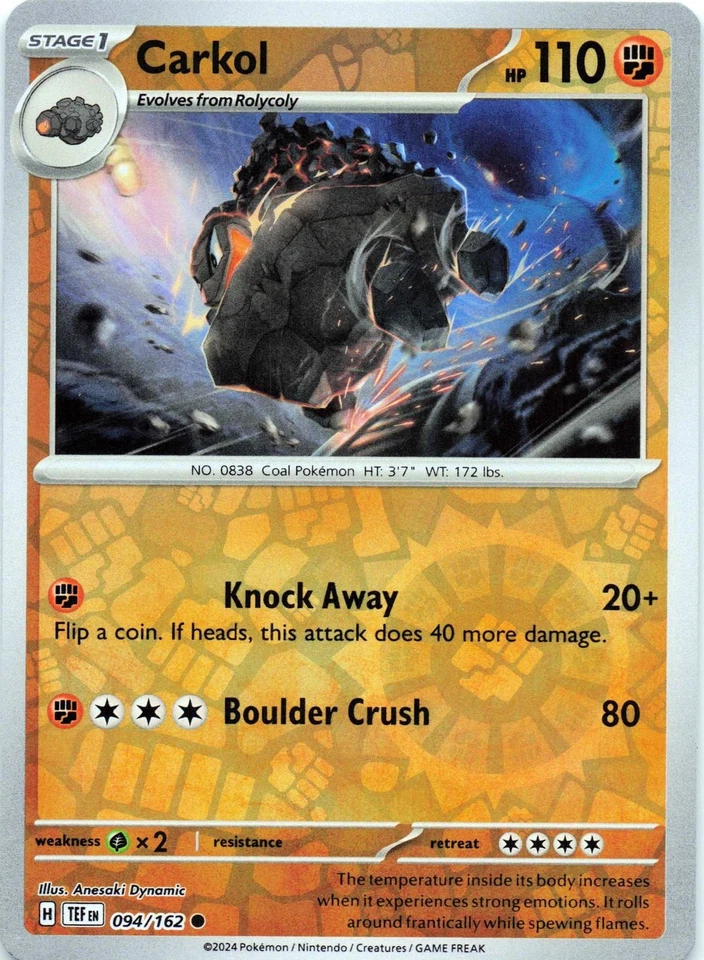 Carkol 094/162 - REVERSE HOLO - SV05: Temporal Forces - NM - Image 1 of 2