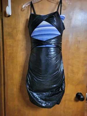 Vestido de cóctel negro ceñido al cuerpo, talla pequeña Foto 1 de 4