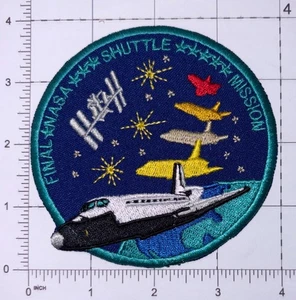 Gancho de parche de misión de transbordador final de la NASA y planchado nuevo A1014 - Imagen 1 de 2