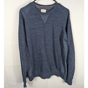 Champion Medium Crewneck Sweatshirt Men Blue Pullover Long Sleeve Cotton Casual - Picture 1 of 4