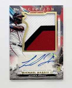 2023 Topps Inception Michael Harris II Rookie Jumbo Jersey Patch Auto RPA /50 RC - Picture 1 of 2