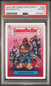 Bayon-Etta Topps Garbage Pail Kids: Game Over Level 5 #25a PSA 6 - Imagen 1 de 2