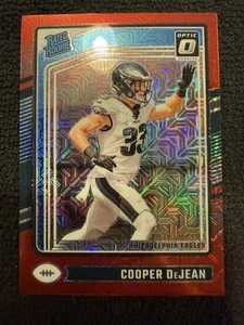 2024 Panini Optic Cooper DeJean RC Eagles #221 H2 Exclusive Red Mojo SP - Picture 1 of 2