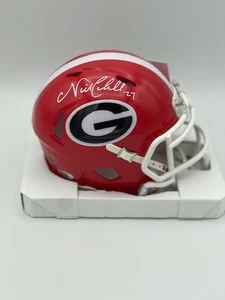 Nick Chubb signierter Georgia Bulldogs Speed Mini Helm Browns - Texans Coa Holo - Bild 1 von 1