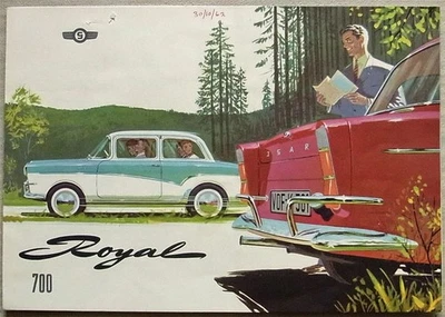 GLAS 700 ROYAL Car Sales Brochure 1961 - Image 1 of 3