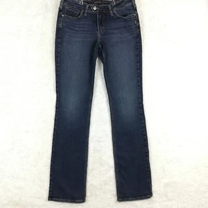 Silver Jeans Damen Tuesday Slim Boot Cut Denim Blau Dark Wash Whiskered Tall 32 - Bild 1 von 11