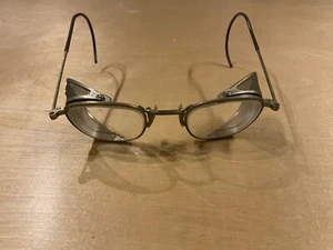 Vintage metal framed goggles with mesh side shields - Picture 1 of 5