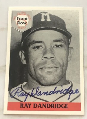 1992 Front Row RAY DANDRIDGE Signature 2201/5000 w/COA HOF Autograph - Image 1 of 4