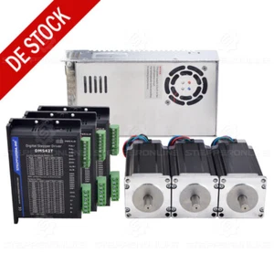 STEPPERONLINE 3 ejes Nema 23 motor paso a paso 4.2A 3Nm y controlador DM542T kit CNC - Imagen 1 de 4