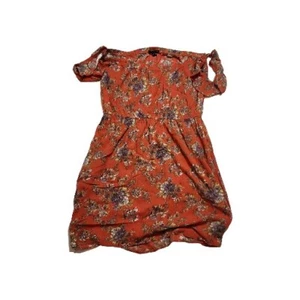 American Eagle Pink Orange Floral Sundress Sz XL - Picture 1 of 2
