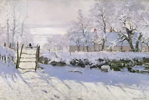 Claude Monet : "The Magpie" (1869) — Giclee Fine Art Print - Picture 1 of 7