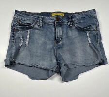 YMI Wannabettabutt Jean Shorts Size 11 Distressed Cotton Spandex