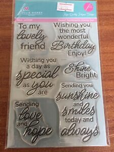 New Julie Hickey Designs SWEET SENTIMENTS STAMP SET.   JH1059