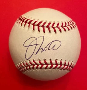 Johnny Estrada signiert Rawlings MLB Baseball Autogramm 'Ball Brewers Braves Phillies - Bild 1 von 8