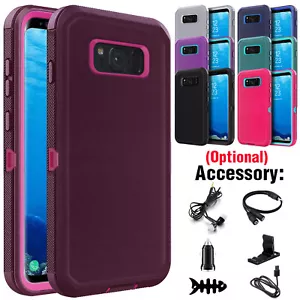 For Samsung Galaxy S8/S8 Plus/S8+ Case Heavy Duty Rubber Cover W/ Accessories - Picture 1 of 61