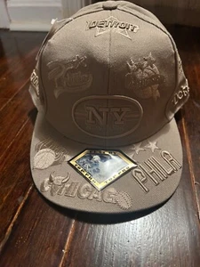 TNT Sports Basketball Fitted Hat XL Cap NBA Cities NY Phila Chicago Detroit - Picture 1 of 6