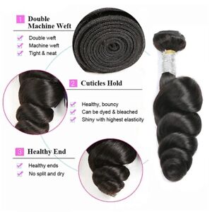 Loose Wave 1Bundle Human Hair For Black Women Peruvian Human Hair 14''/50G Weave