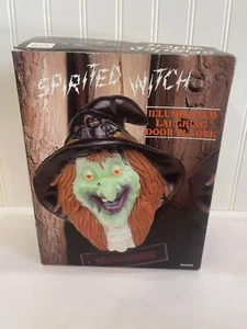 Vintage Door Halloween WITCH | Laughing Animated light up prop decoration | - Picture 1 of 6