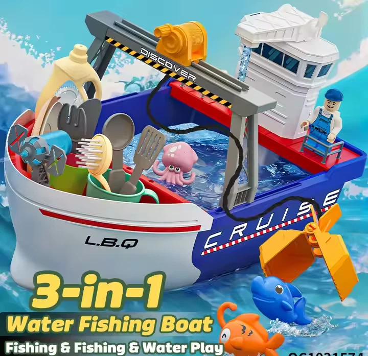 PlayHouse Gourmet Voyager Cruise Boat Toy Set – Water Circulation & Kitchen Play - Image 1 of 4