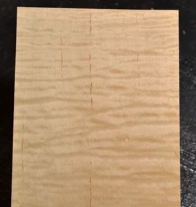 Flame Maple Raw Wood Veneer Sheet 6 x 35 inches 1/42nd 4671-56 - Picture 1 of 12