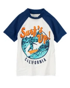 NWT Gymboree Surf's Up! Surfing Rashguard Swim Shirt Top Swimwear Boys 10 - Picture 1 of 1