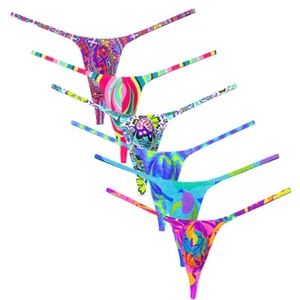 Men G-String Big Pouch Thong T-back Bikini String Briefs Cheeky Brazil Underwear - Picture 1 of 36