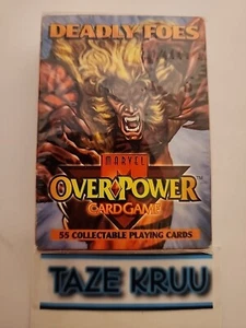 Marvel Overpower Deadly Foes Card Game Sealed New - Picture 1 of 4