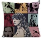 Taylor Swift Cushion Cover & FREE Large Mouse Mat, Cushion Cover 45x45cm New 