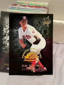 1998 Leaf Fractal Foundations #161 Jim Thome GLS/3999 INDIANS! - Picture 1 of 2