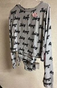 NWT’S JUICY COUTURE LIGHTWEIGHT GRAY LOUNGE SET SIZE L - Picture 1 of 5