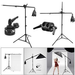 2m Light Stand with 140cm Extension Boom Arm Clamp for Photographic Lighting UK