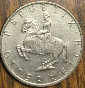 1985 AUSTRIA 5 SCHILLING COIN - Picture 1 of 2