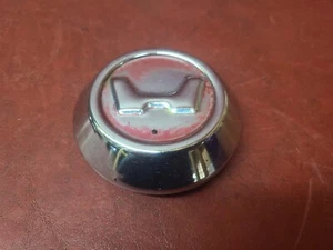 1973-1979 Honda Civic Center Cap Hubcap Red Metal Chrome Steel Wheel Rim 3" Face - Picture 1 of 5